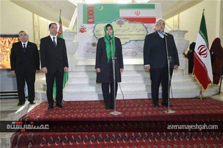 گزارش تصویری افتتاح نمایشگاه روزهای فرهنگی ایران در عشق‌آباد