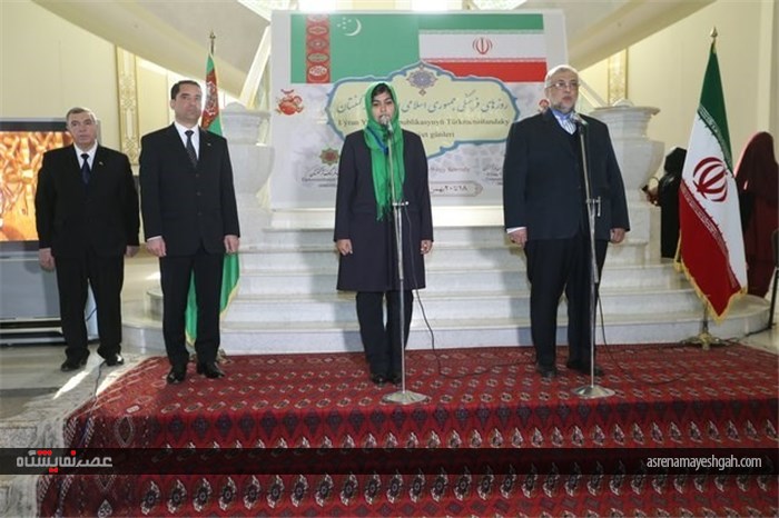 گزارش تصویری افتتاح نمایشگاه روزهای فرهنگی ایران در عشق‌آباد
