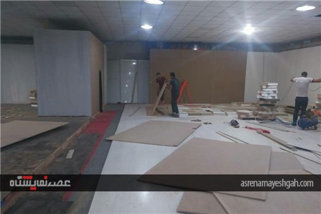 گزارش تصویری آماده سازی نمایشگاه خودرو اهواز