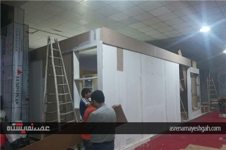گزارش تصویری آماده سازی نمایشگاه خودرو اهواز