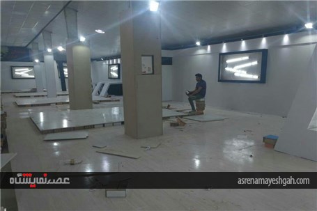 گزارش تصویری آماده سازی نمایشگاه خودرو اهواز