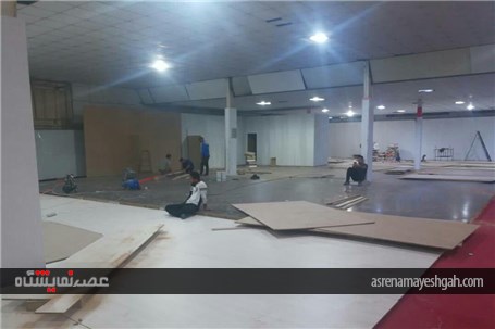 گزارش تصویری آماده سازی نمایشگاه خودرو اهواز